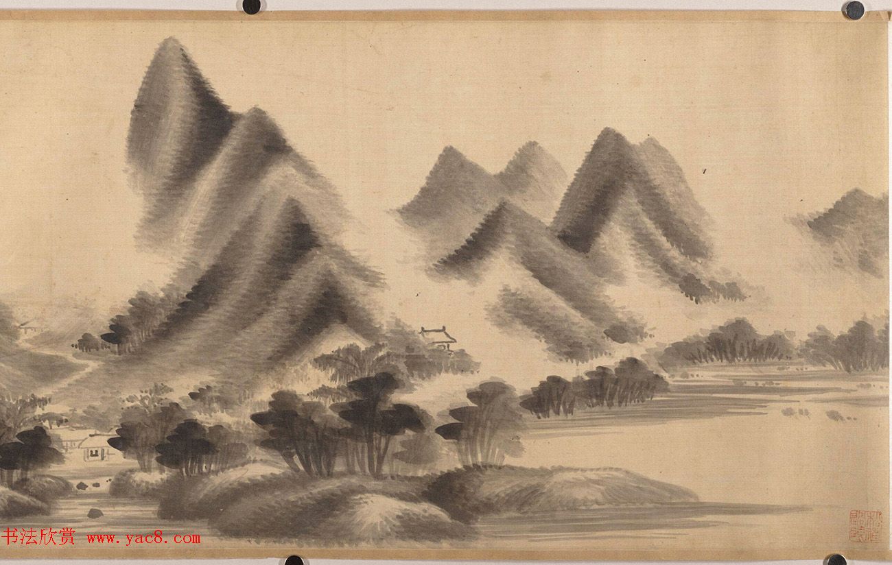 董其昌书法《辛弃疾西江月·遣兴》