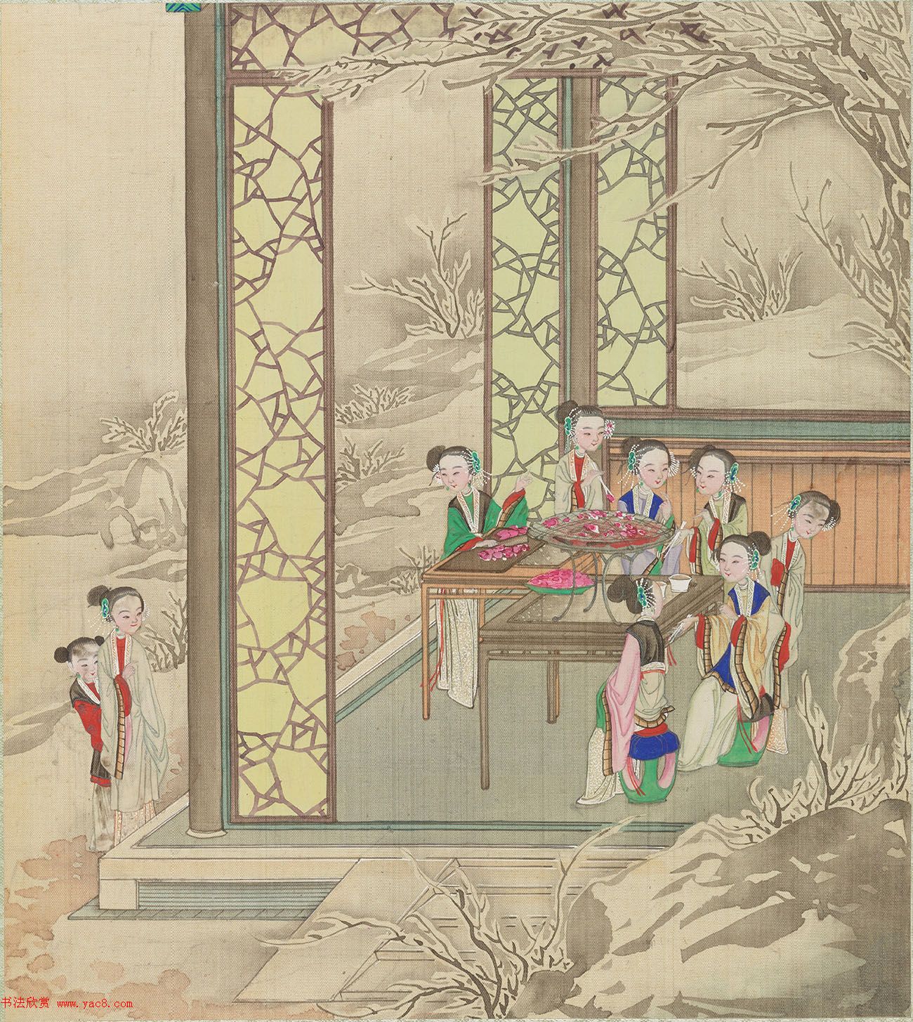 清代盛昱小楷录《红楼梦赋图册》 清代盛昱小楷录《红楼梦赋图册》