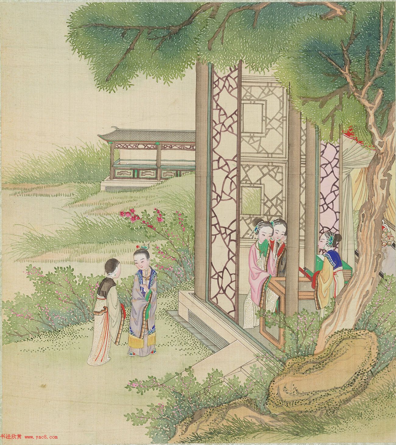 清代盛昱小楷录《红楼梦赋图册》 清代盛昱小楷录《红楼梦赋图册》