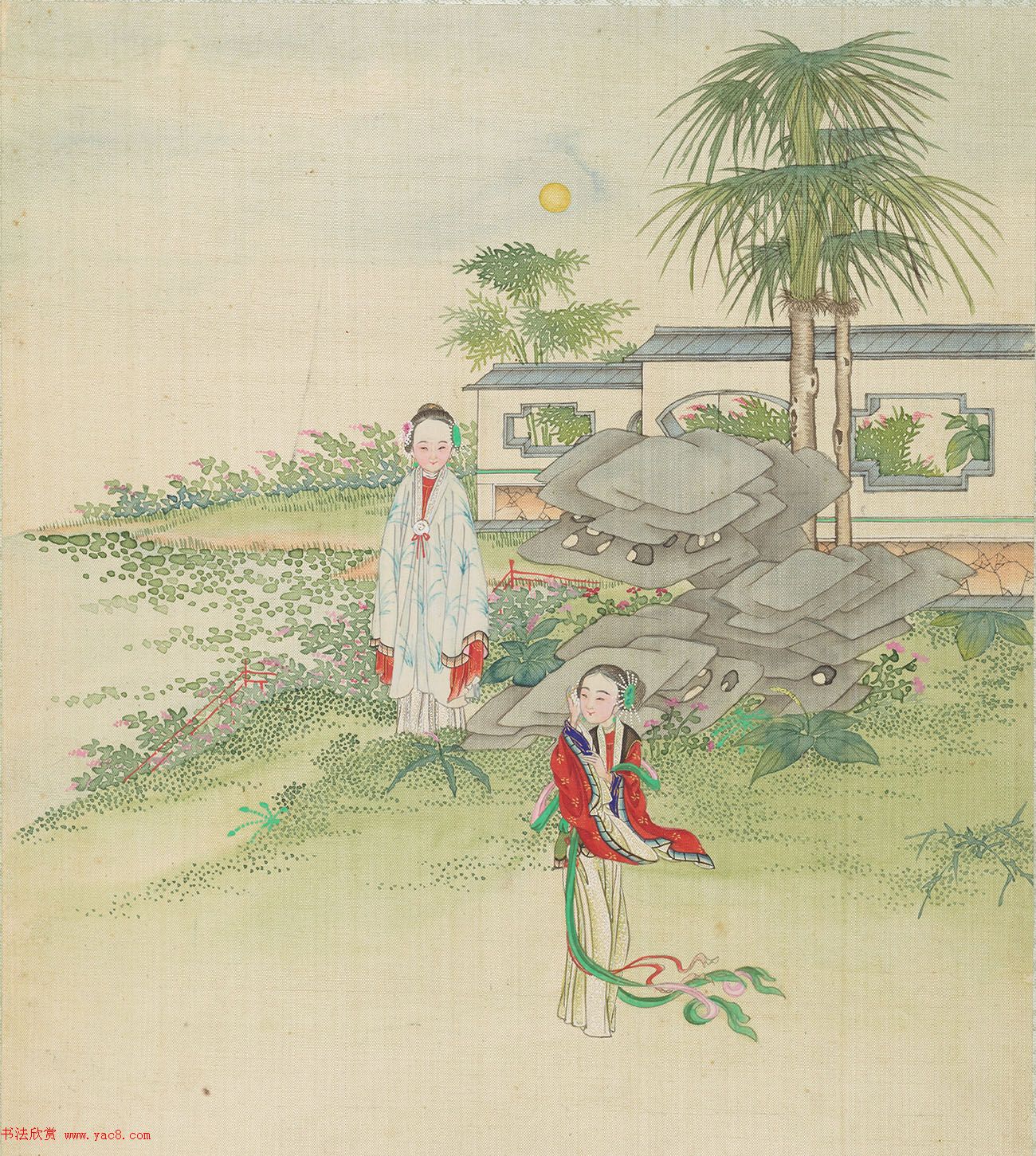 清代盛昱小楷录《红楼梦赋图册》 清代盛昱小楷录《红楼梦赋图册》