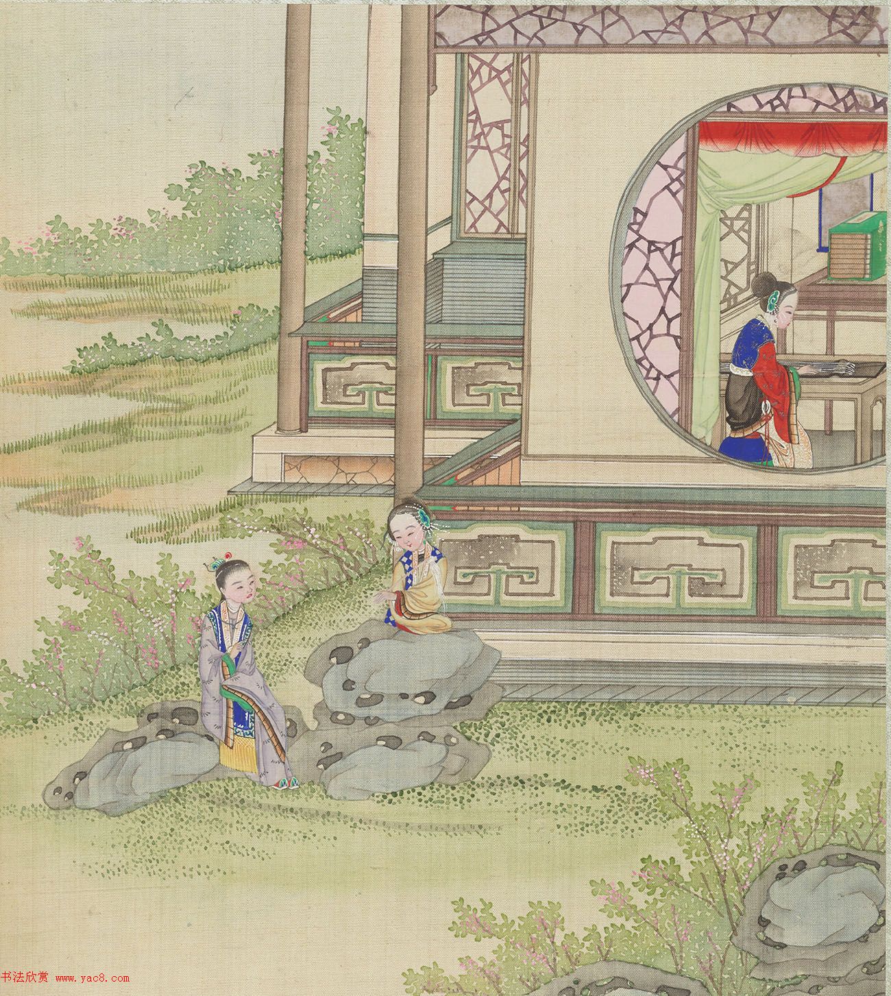 清代盛昱小楷录《红楼梦赋图册》 清代盛昱小楷录《红楼梦赋图册》