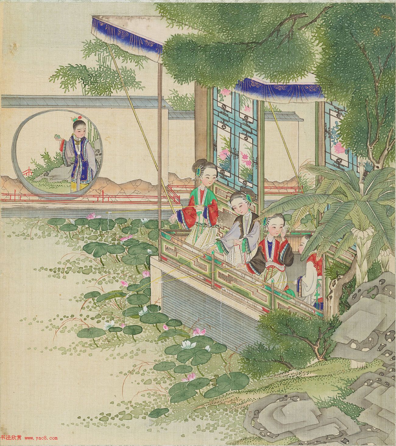 清代盛昱小楷录《红楼梦赋图册》 清代盛昱小楷录《红楼梦赋图册》