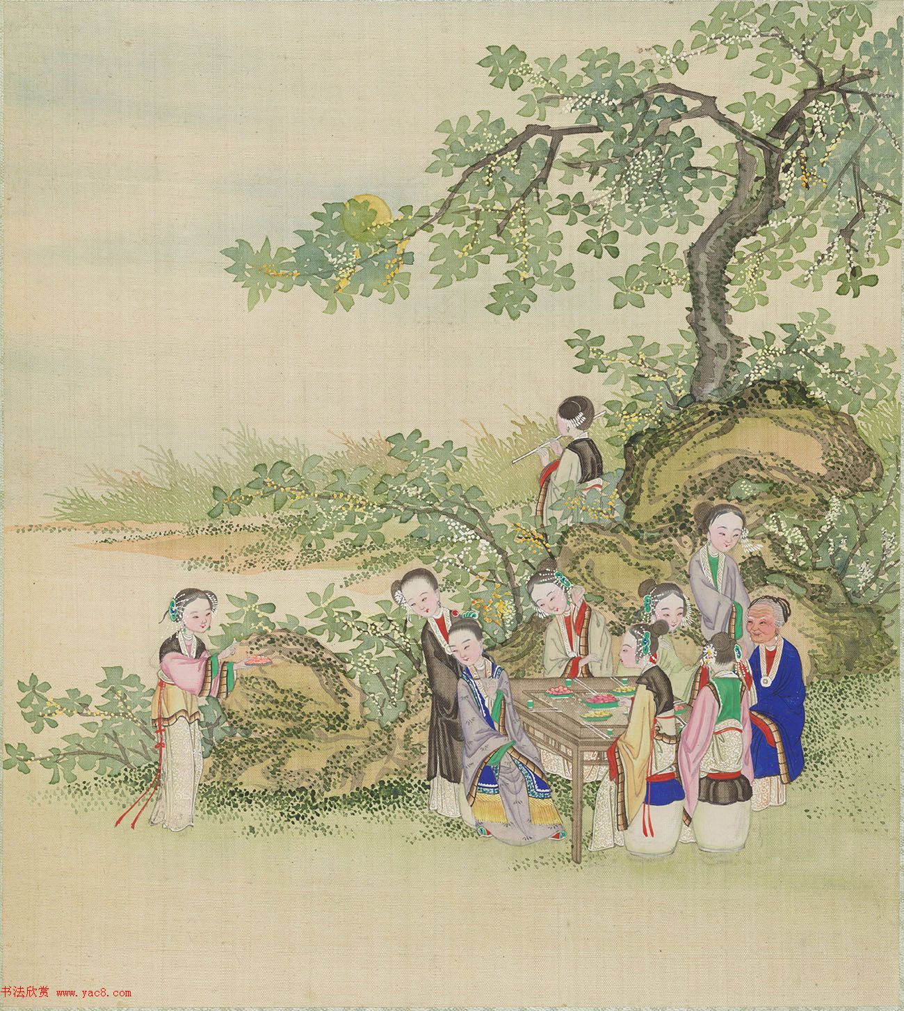 清代盛昱小楷录《红楼梦赋图册》 清代盛昱小楷录《红楼梦赋图册》