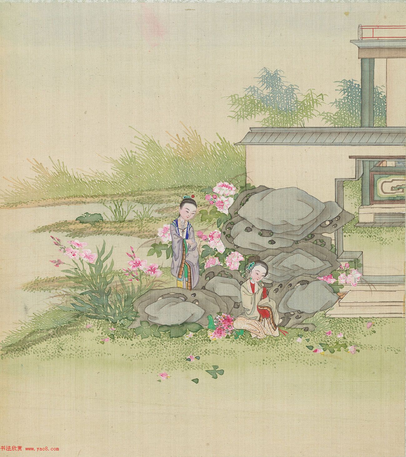 清代盛昱小楷录《红楼梦赋图册》 清代盛昱小楷录《红楼梦赋图册》