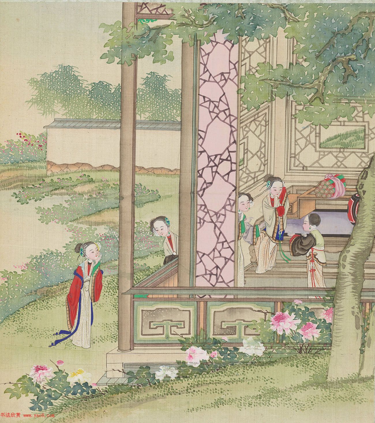 清代盛昱小楷录《红楼梦赋图册》 清代盛昱小楷录《红楼梦赋图册》