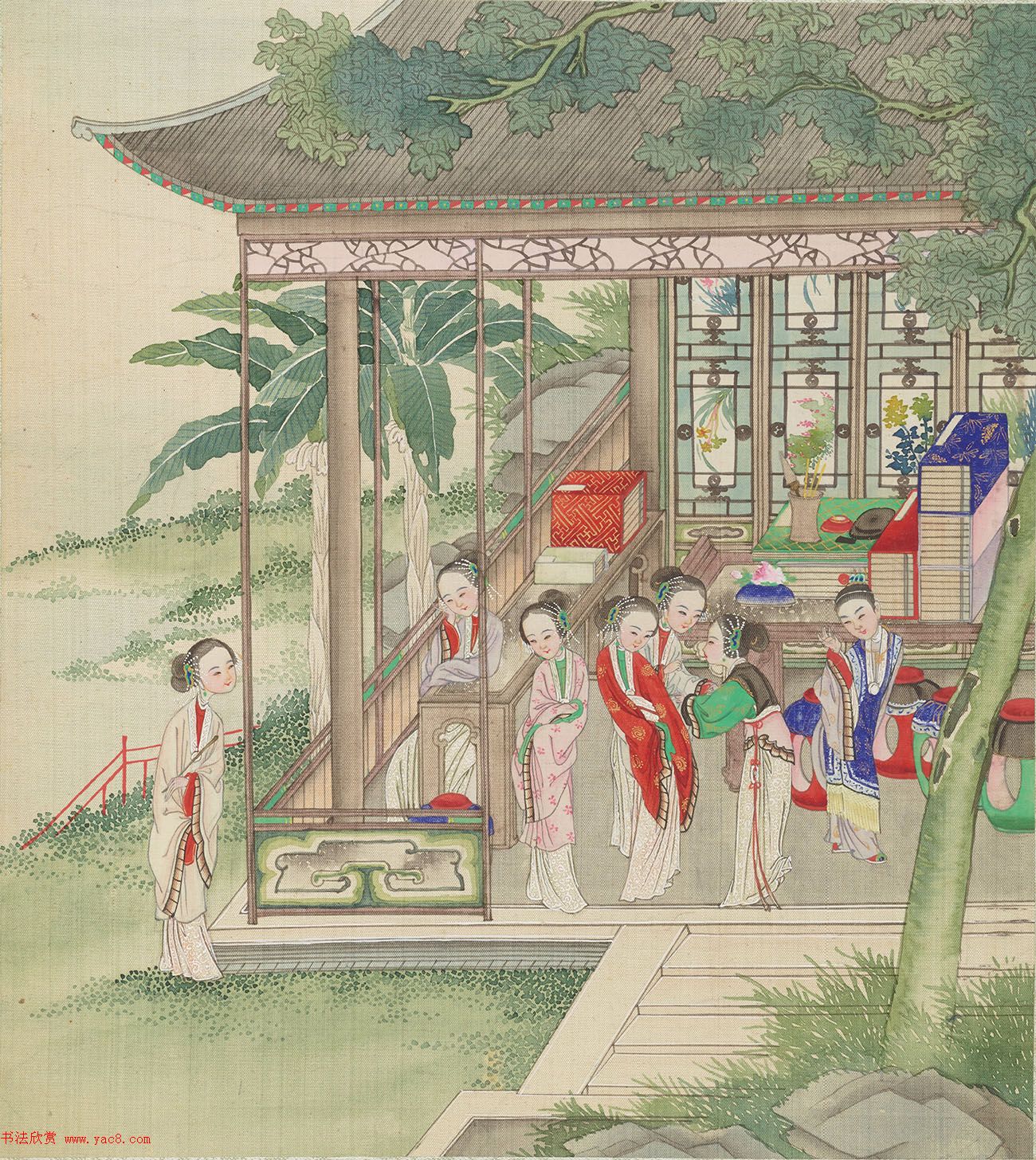 清代盛昱小楷录《红楼梦赋图册》 清代盛昱小楷录《红楼梦赋图册》