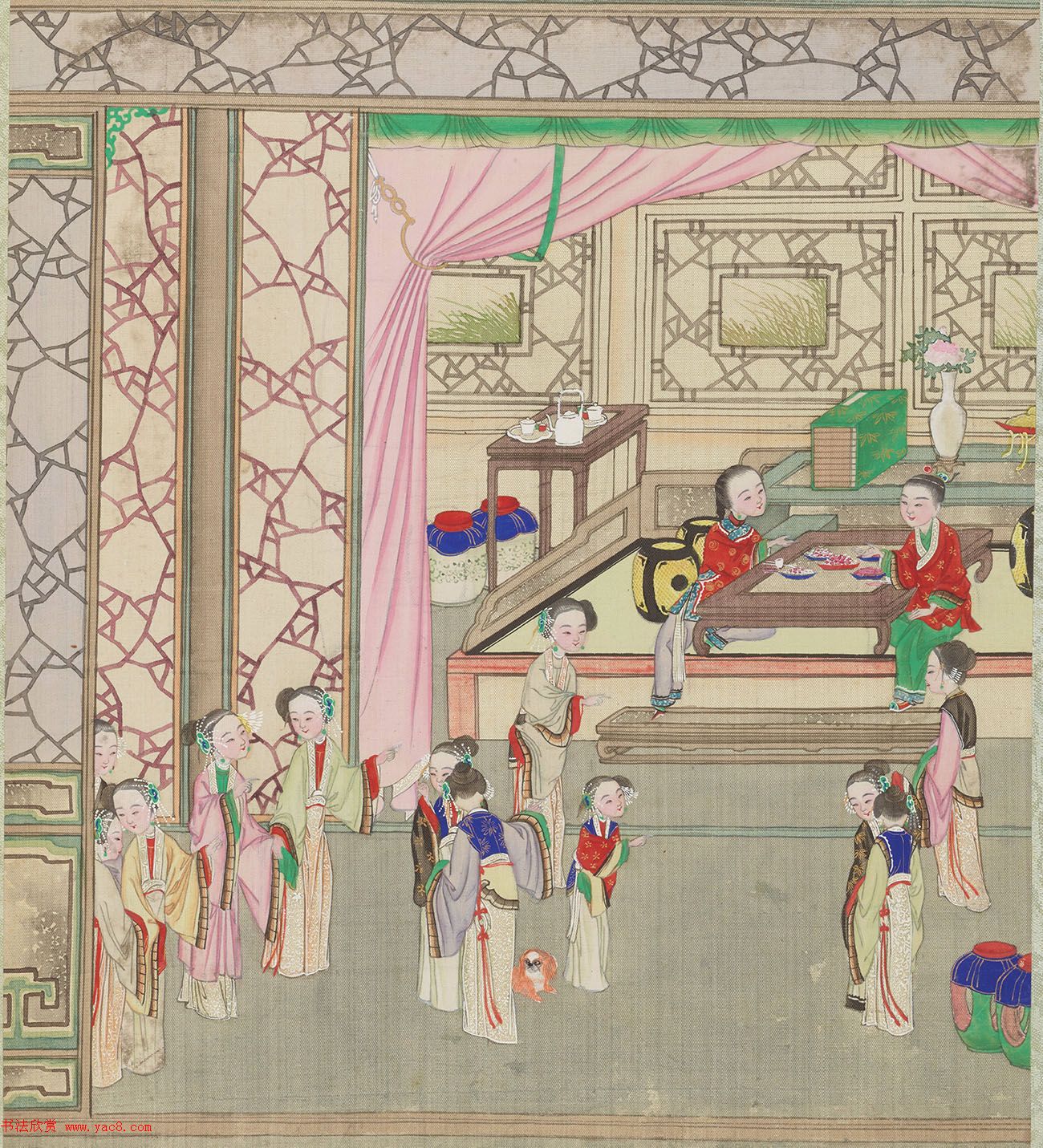 清代盛昱小楷录《红楼梦赋图册》 清代盛昱小楷录《红楼梦赋图册》