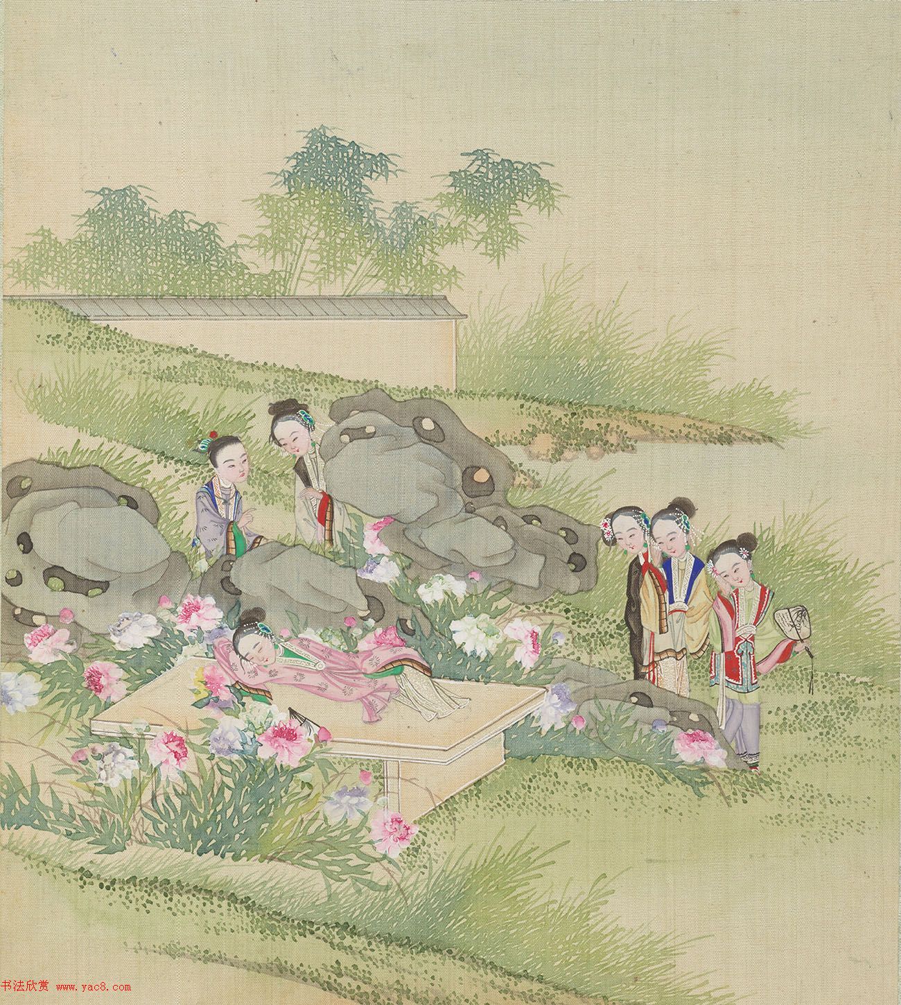 清代盛昱小楷录《红楼梦赋图册》 清代盛昱小楷录《红楼梦赋图册》