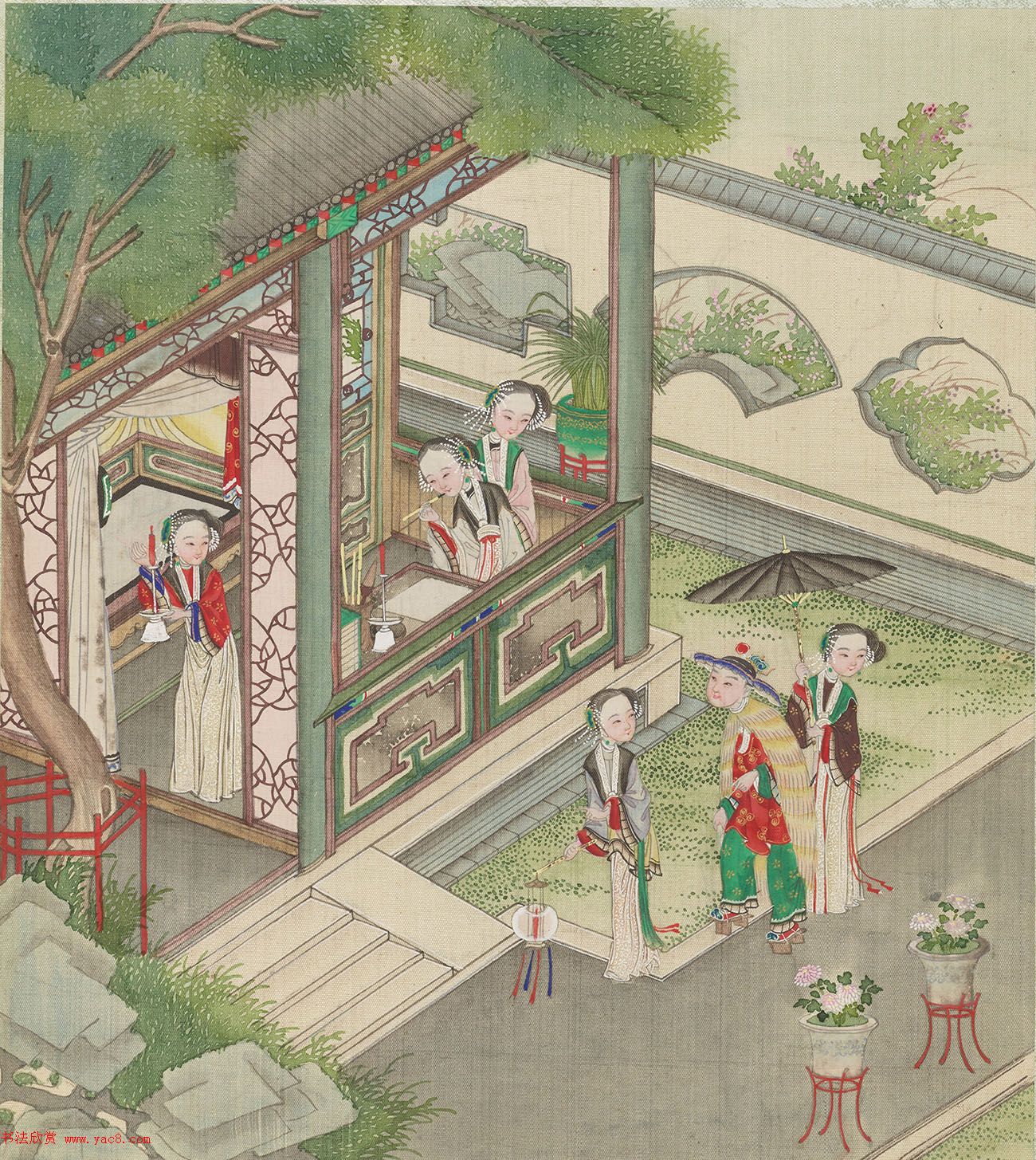 清代盛昱小楷录《红楼梦赋图册》 清代盛昱小楷录《红楼梦赋图册》