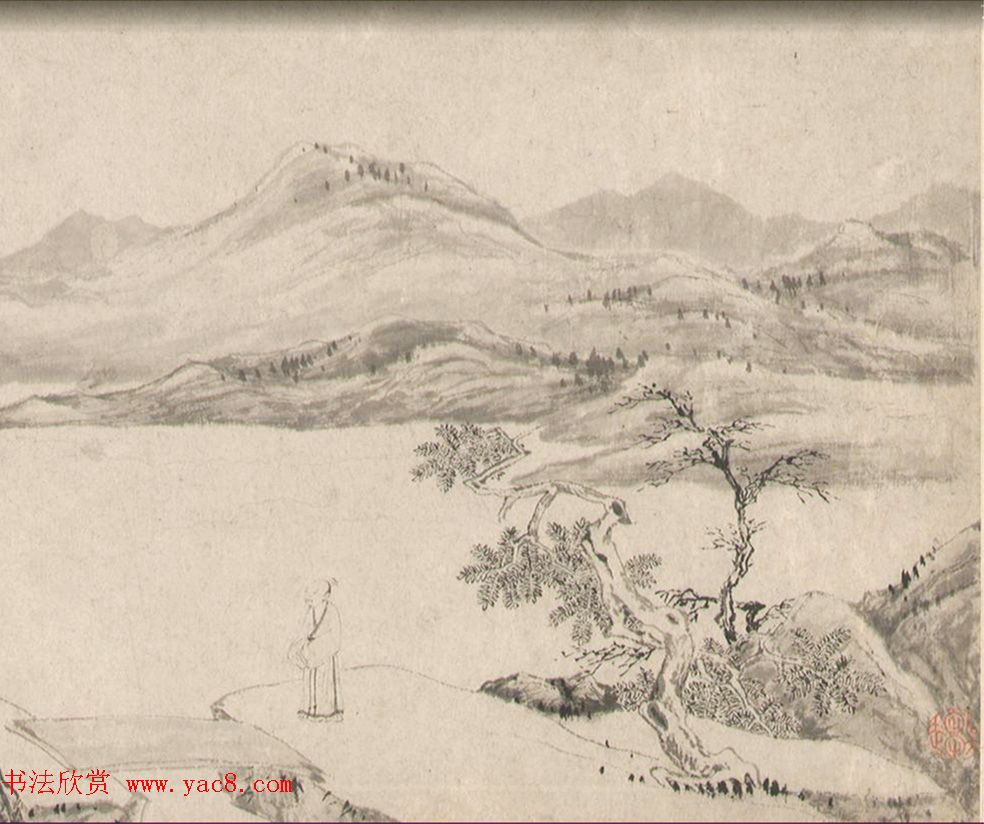 大才子唐伯虎17岁字画《贞寿堂图卷》