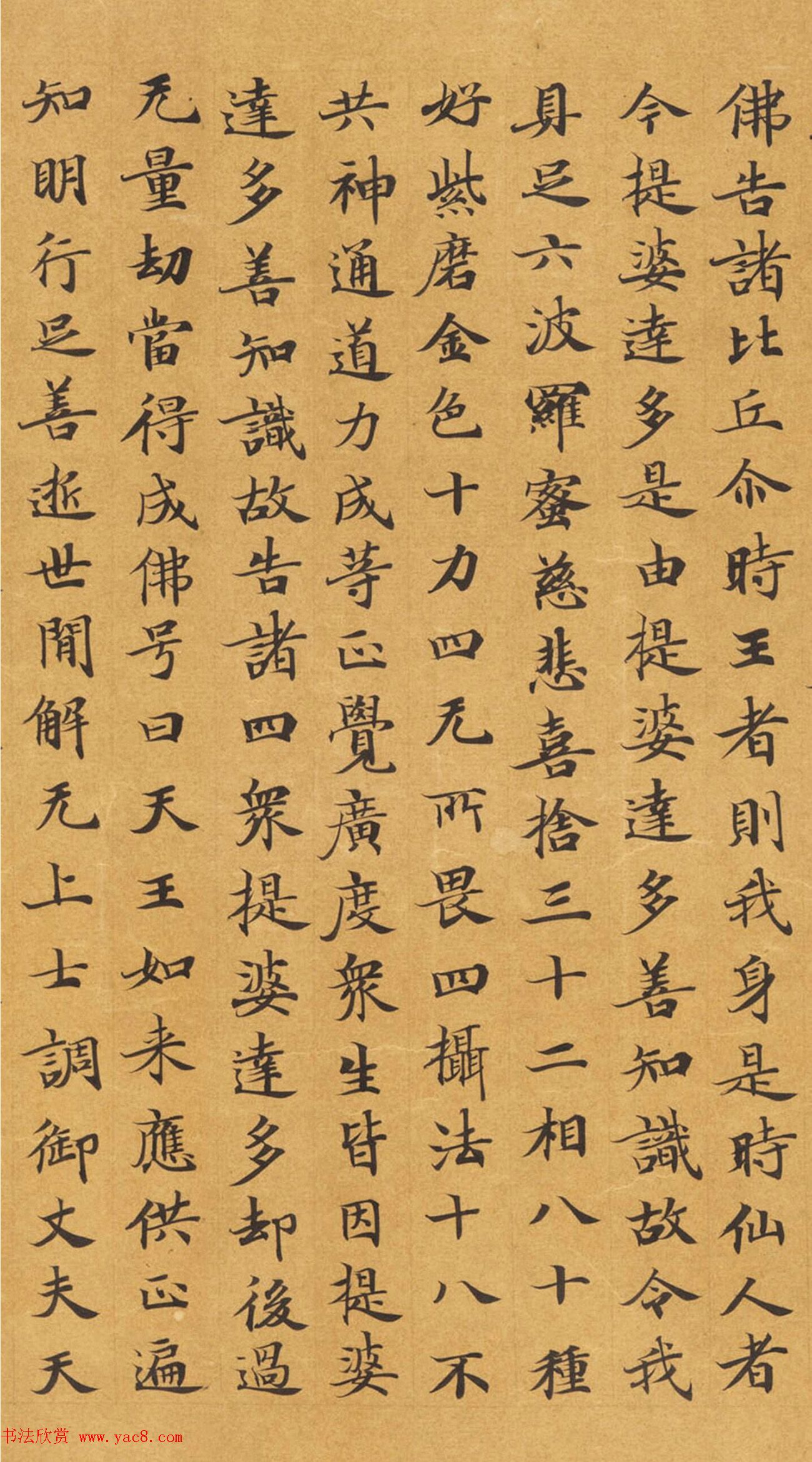 唐代封安昌楷书《妙法莲华经卷第四》 唐代封安昌楷书《妙法莲华经卷第四》