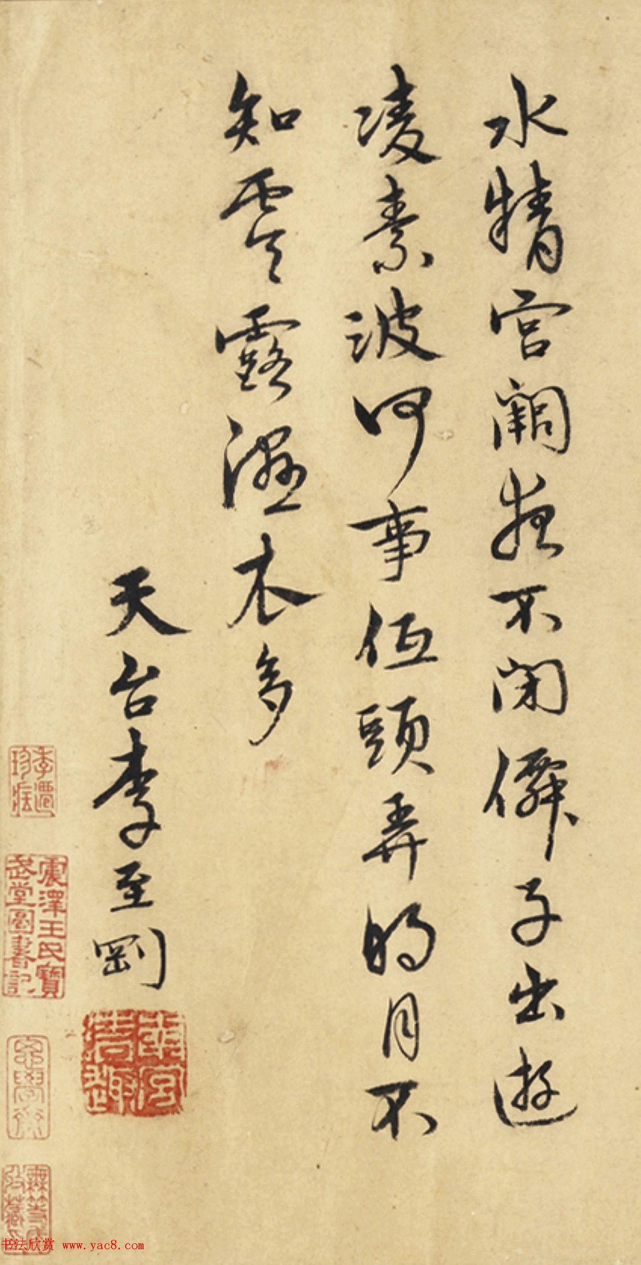 林钟、李至刚题赵孟坚水仙图