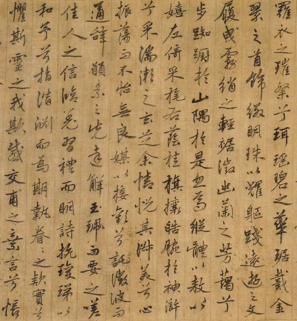 明代姚绶行书手卷《洛神赋并序》