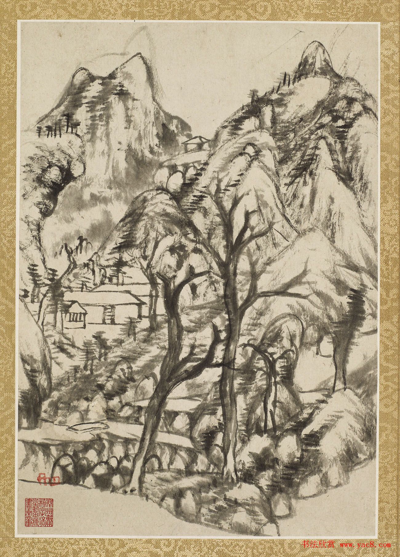 朱耷字画欣赏《八大山人诗画册》