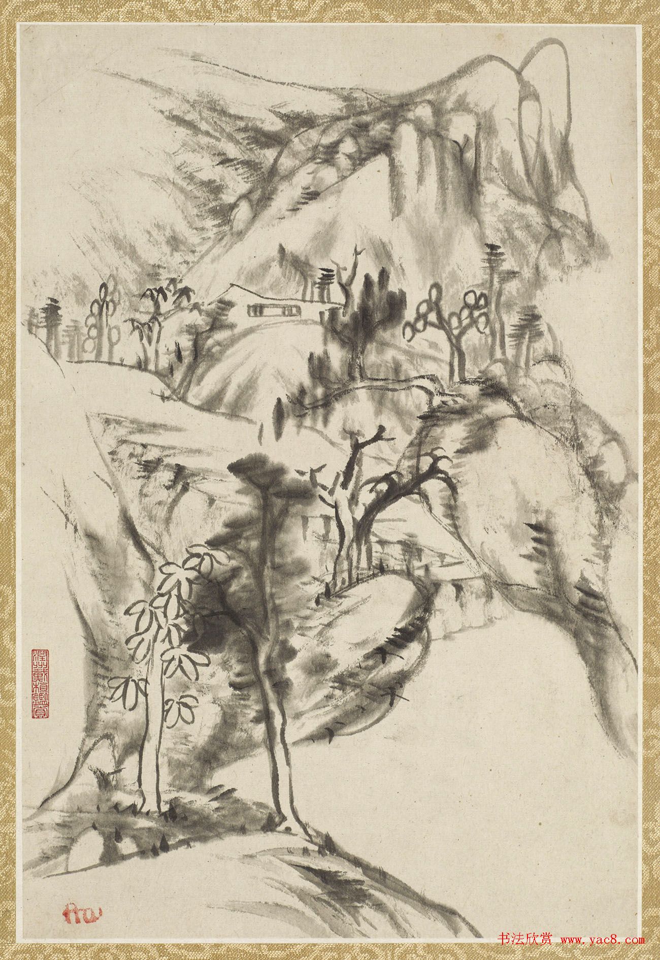 朱耷字画欣赏《八大山人诗画册》