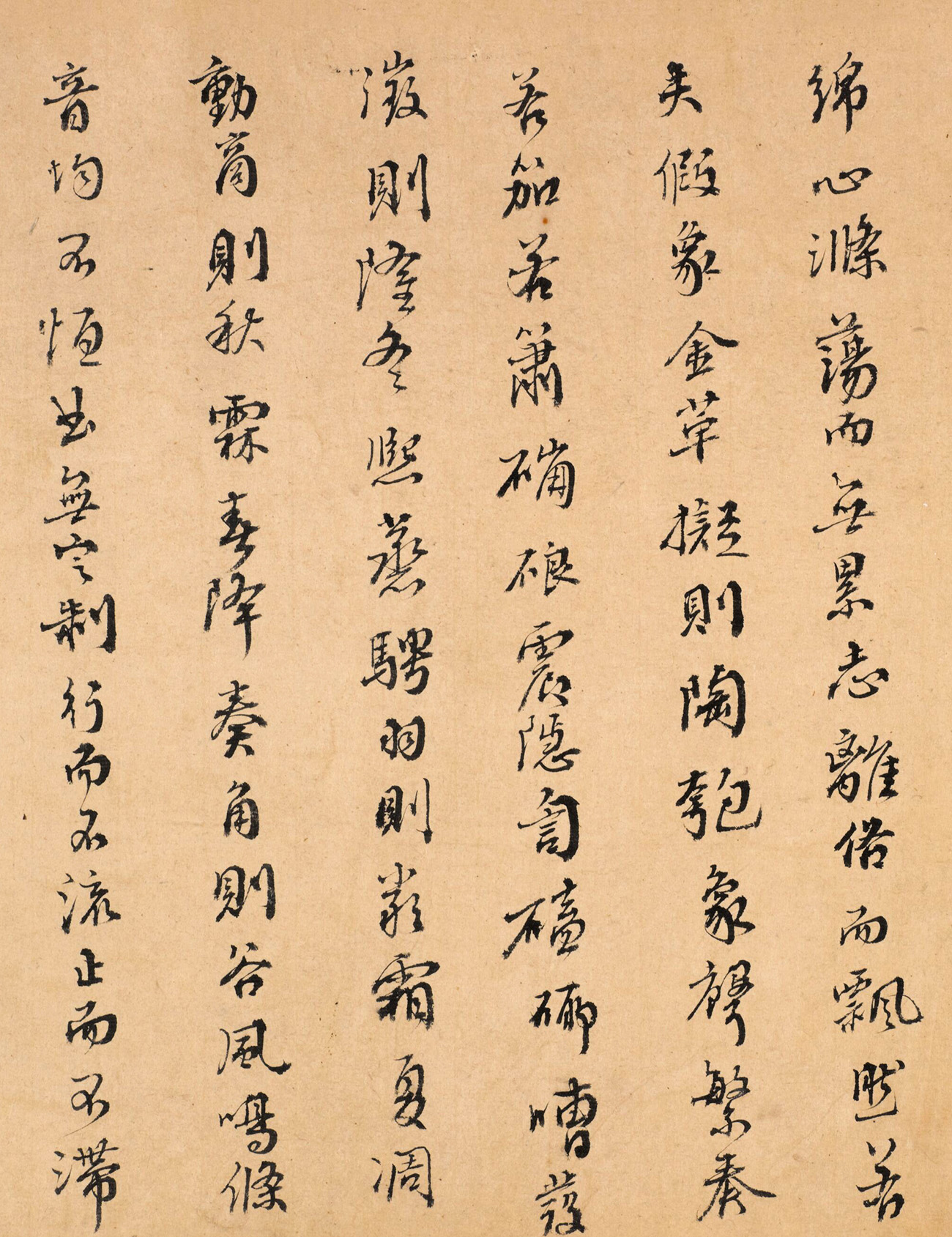 明末清初诗人顾梦游行书长卷《啸赋》