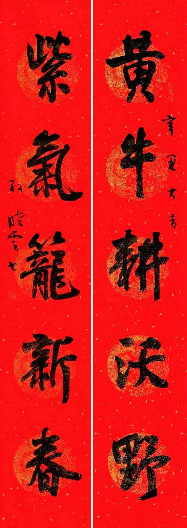 孙晓云牛年巨幅春联，长9.5米！