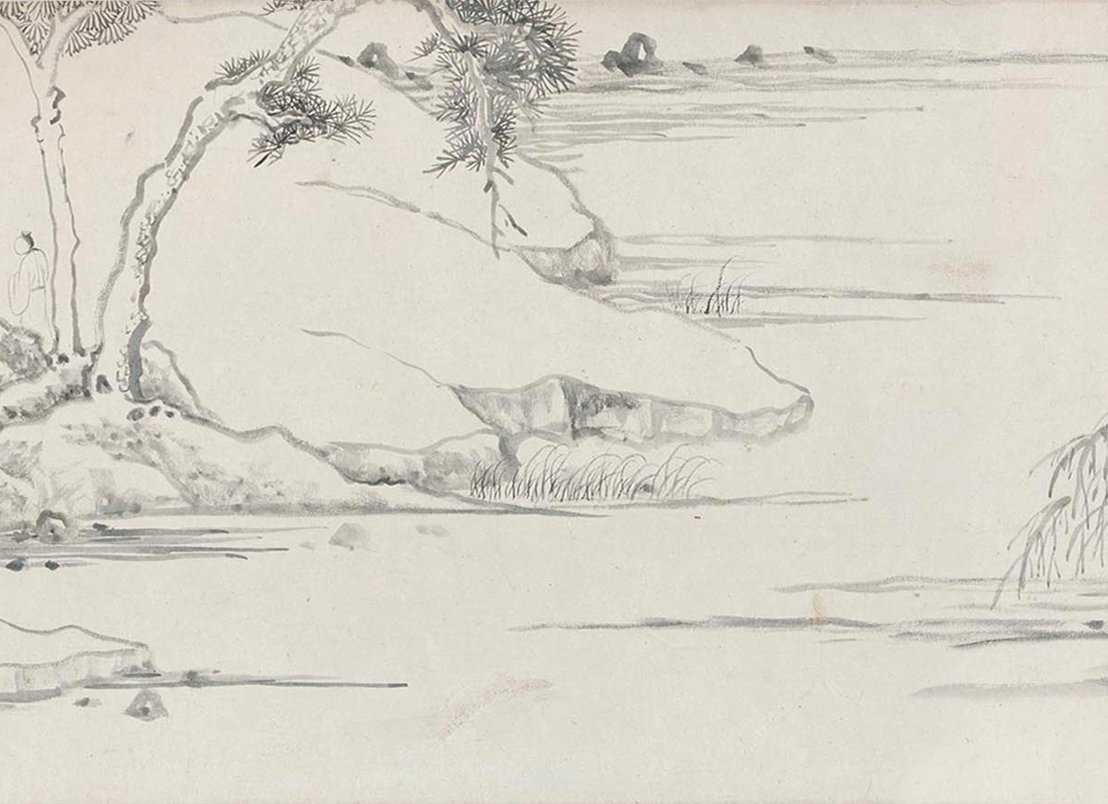 文徵明仲子文嘉书画长卷《惠山图》