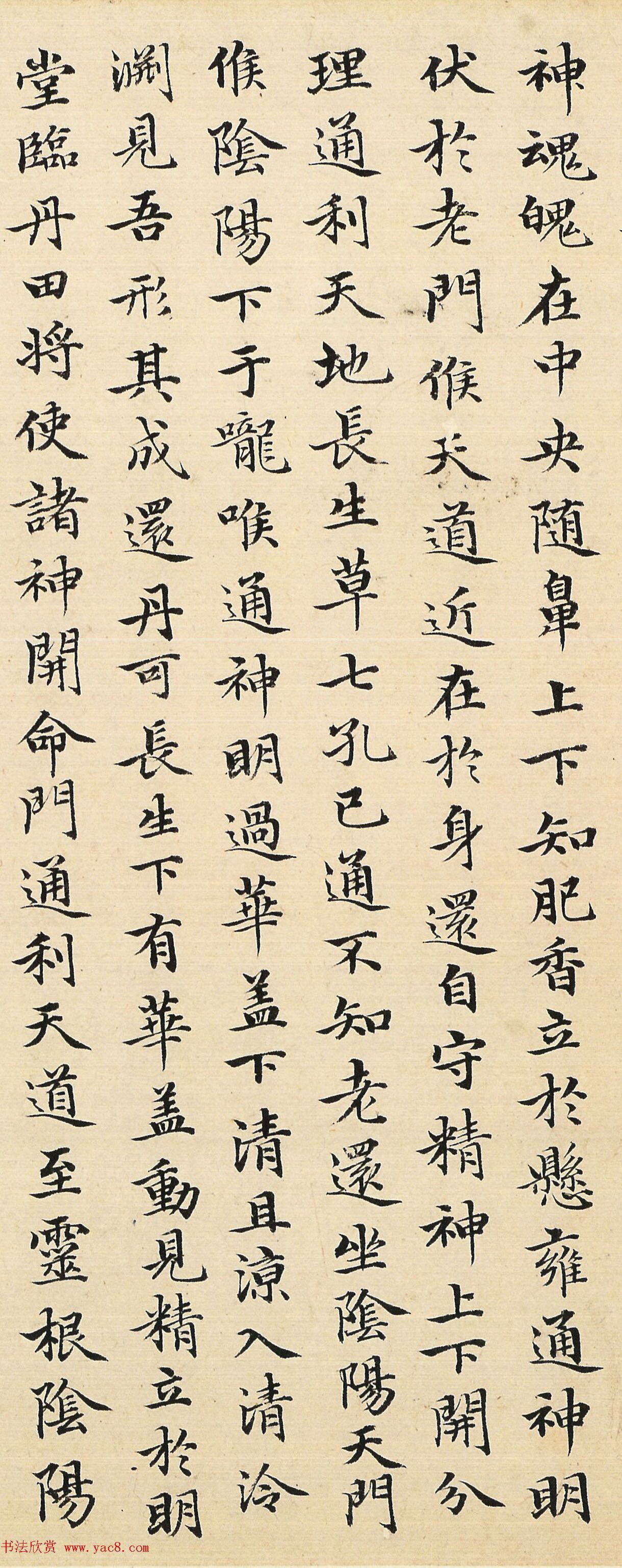 赵孟頫48岁小楷临《黄庭经》