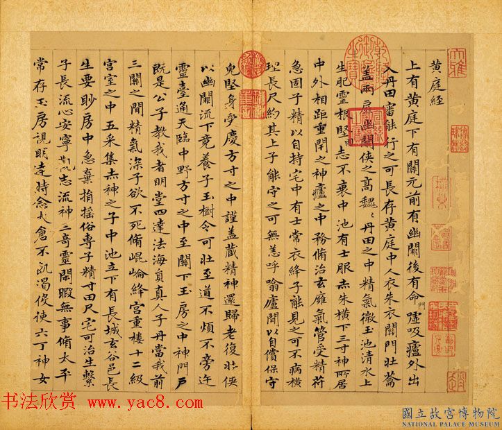 元赵孟頫摹黄庭经并写羲之换鹅图册