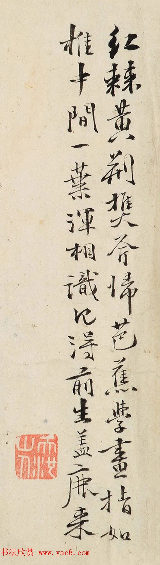 徐渭行书欣赏《自题画卷诗文》