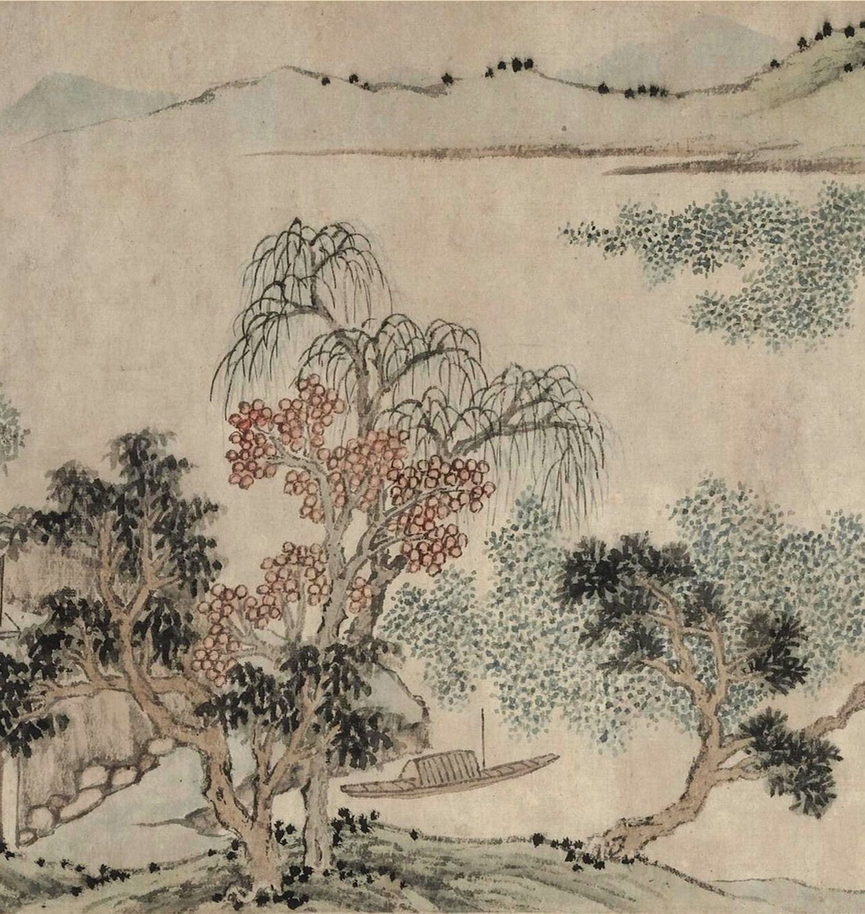 明代沈周采菱图卷