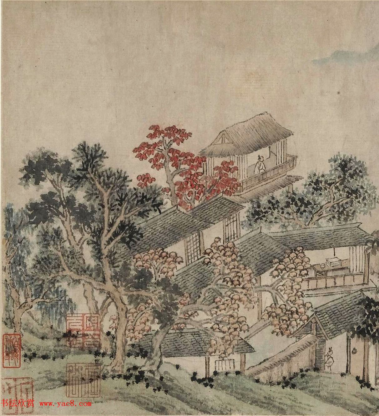 明代沈周采菱图卷