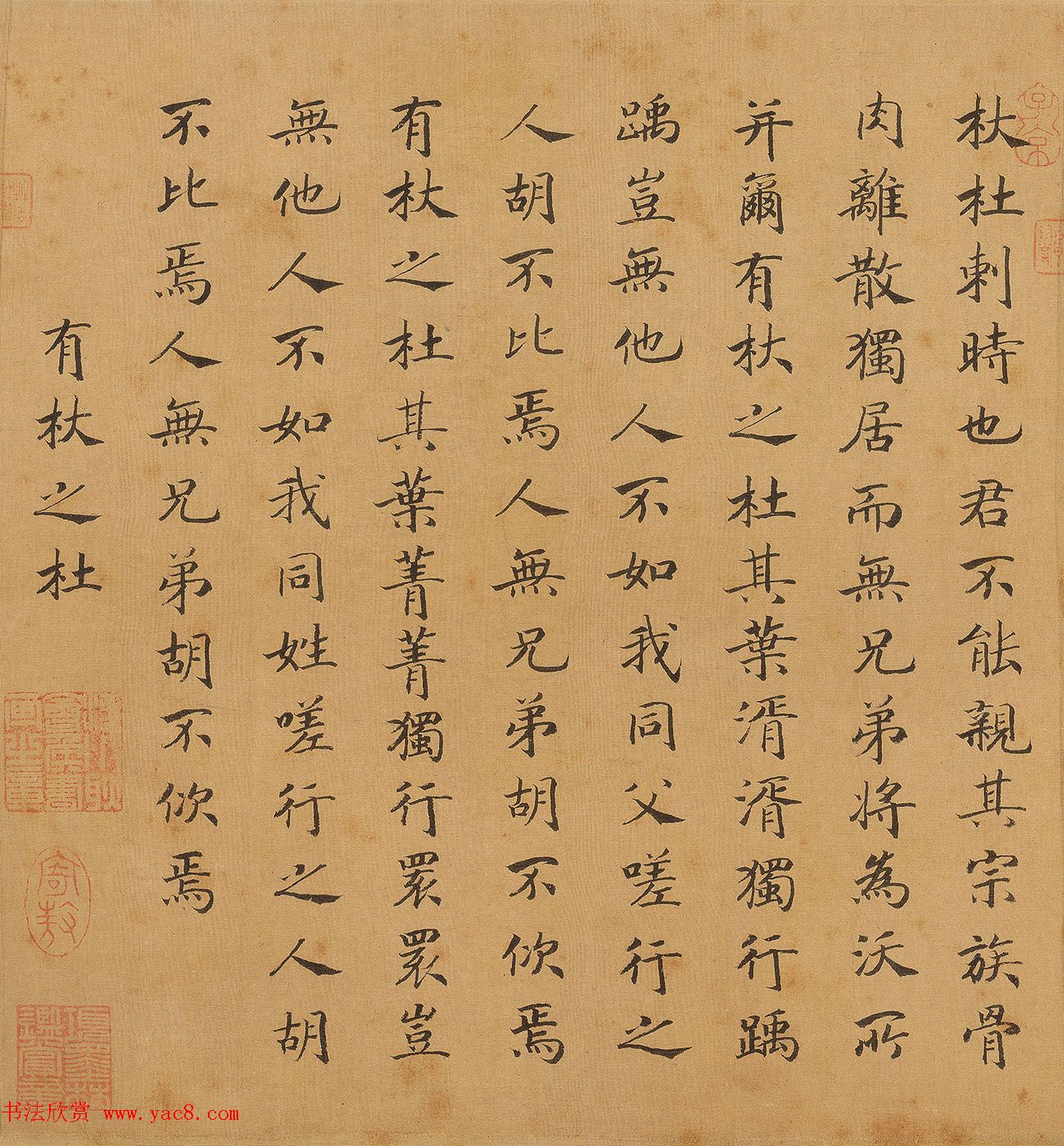 宋高宗赵构楷书《唐国十二篇》