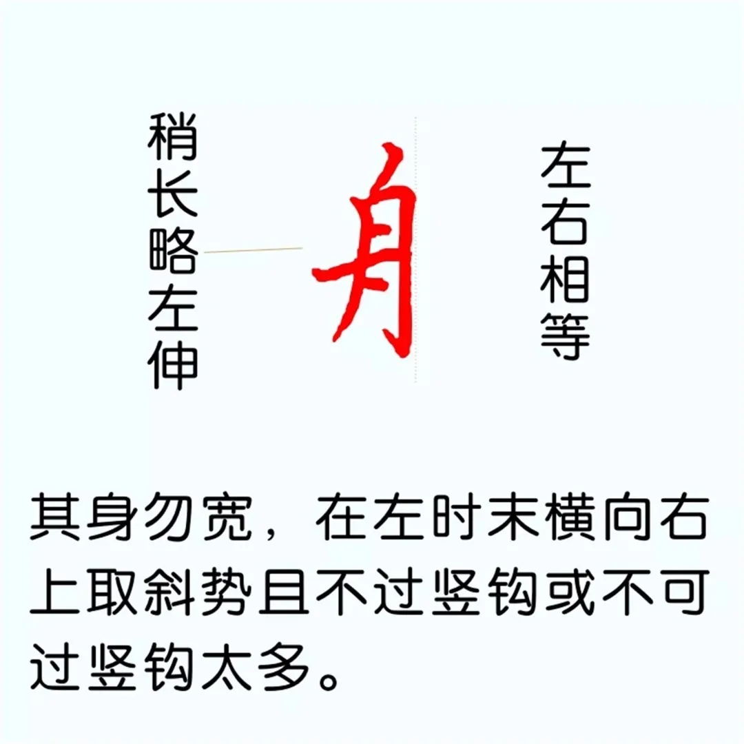 硬笔楷书教程：81个偏旁部首写法图解