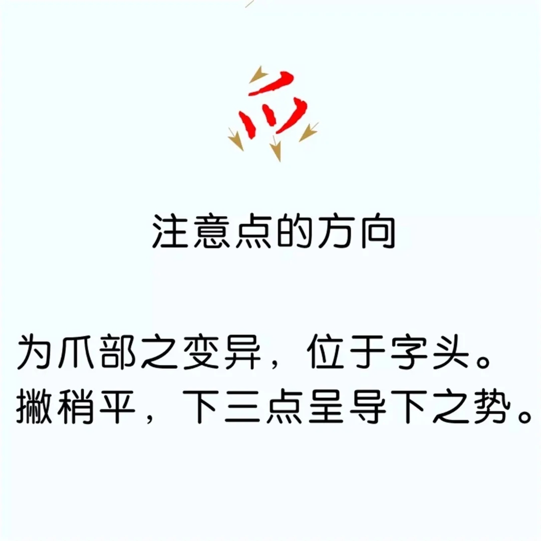 硬笔楷书教程：81个偏旁部首写法图解