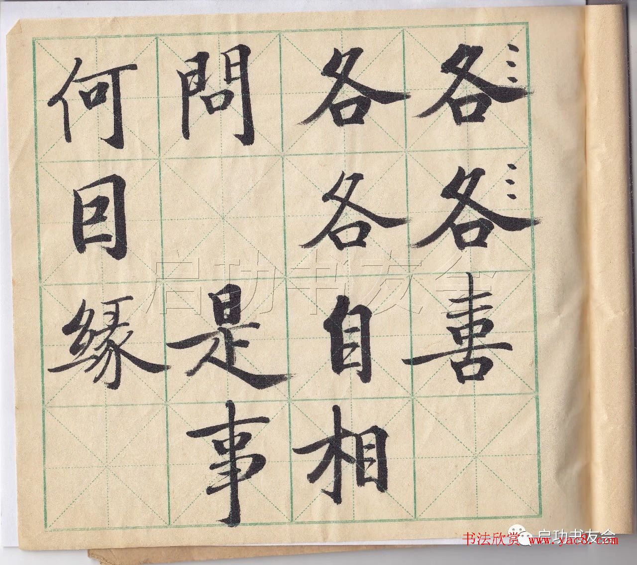 启功先生临唐人写经