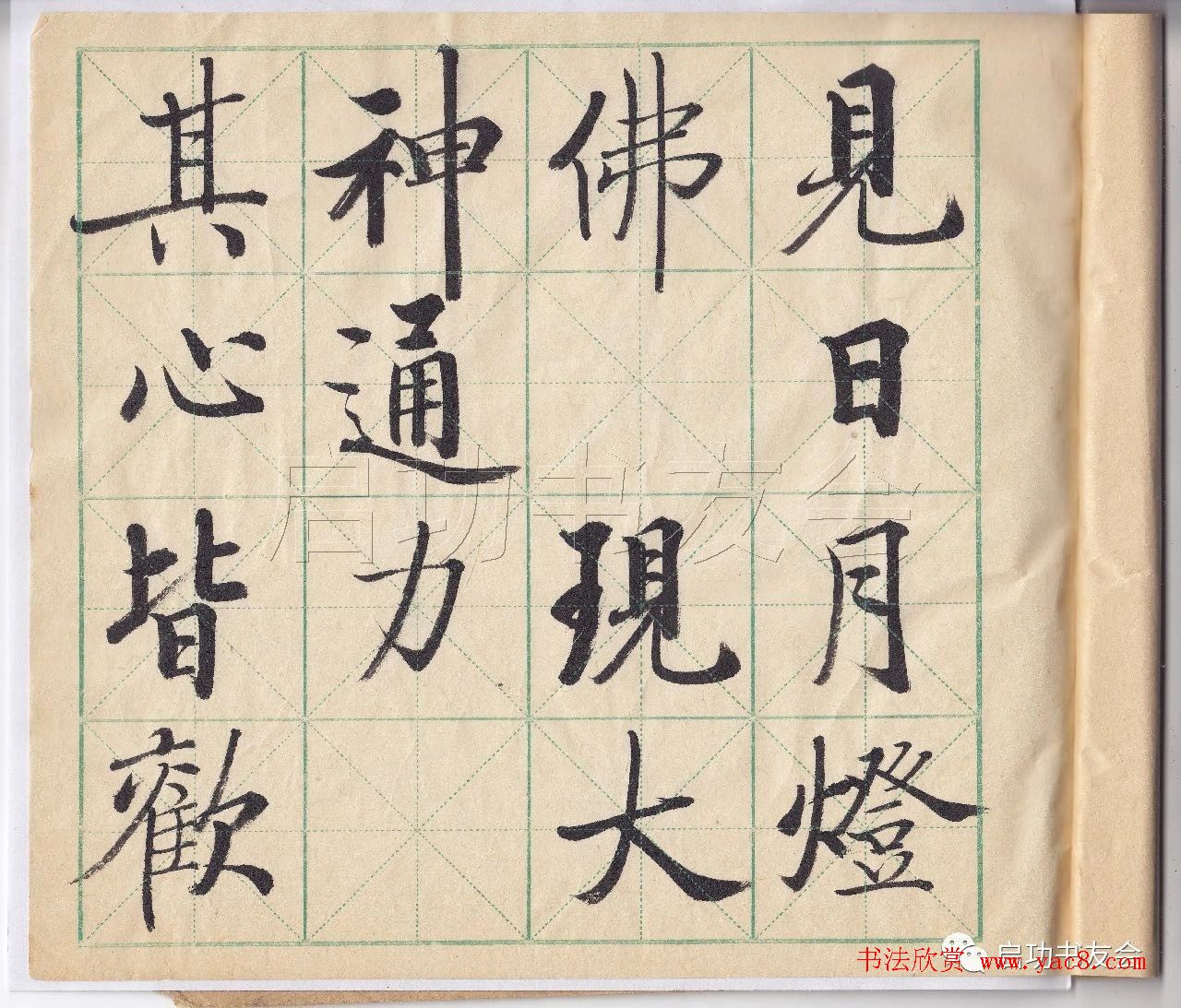 启功先生临唐人写经