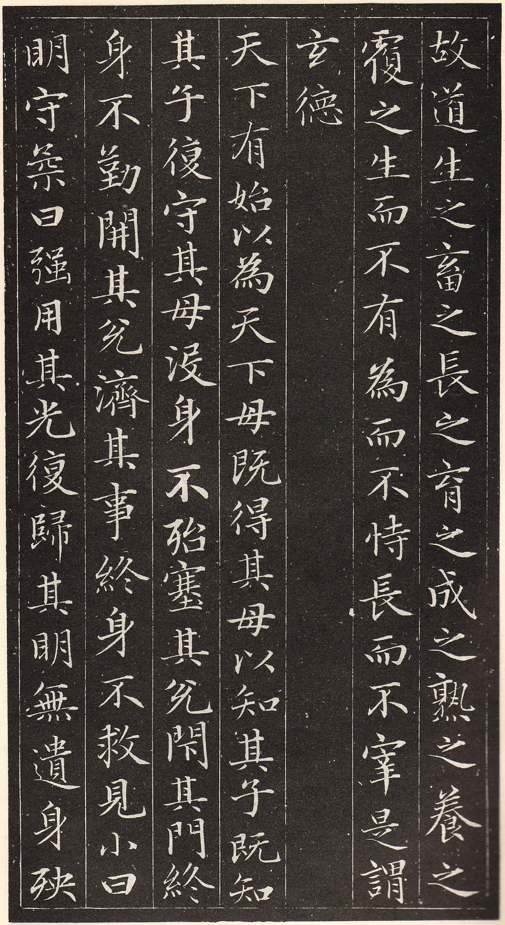 赵孟頫书安素轩石刻