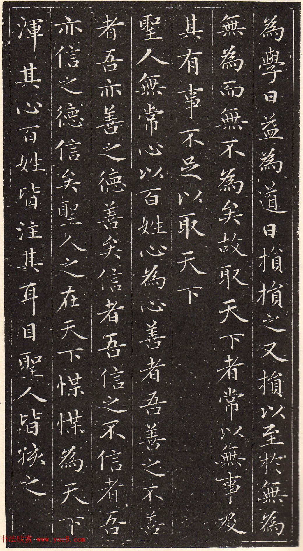 赵孟頫书安素轩石刻