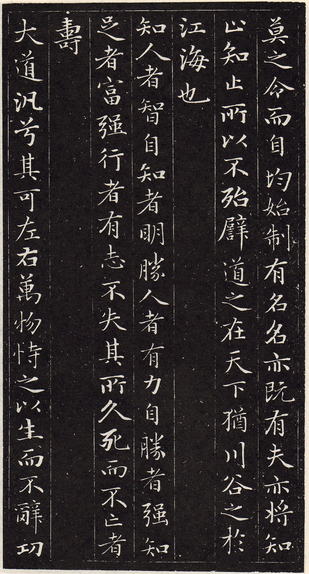 赵孟頫书安素轩石刻