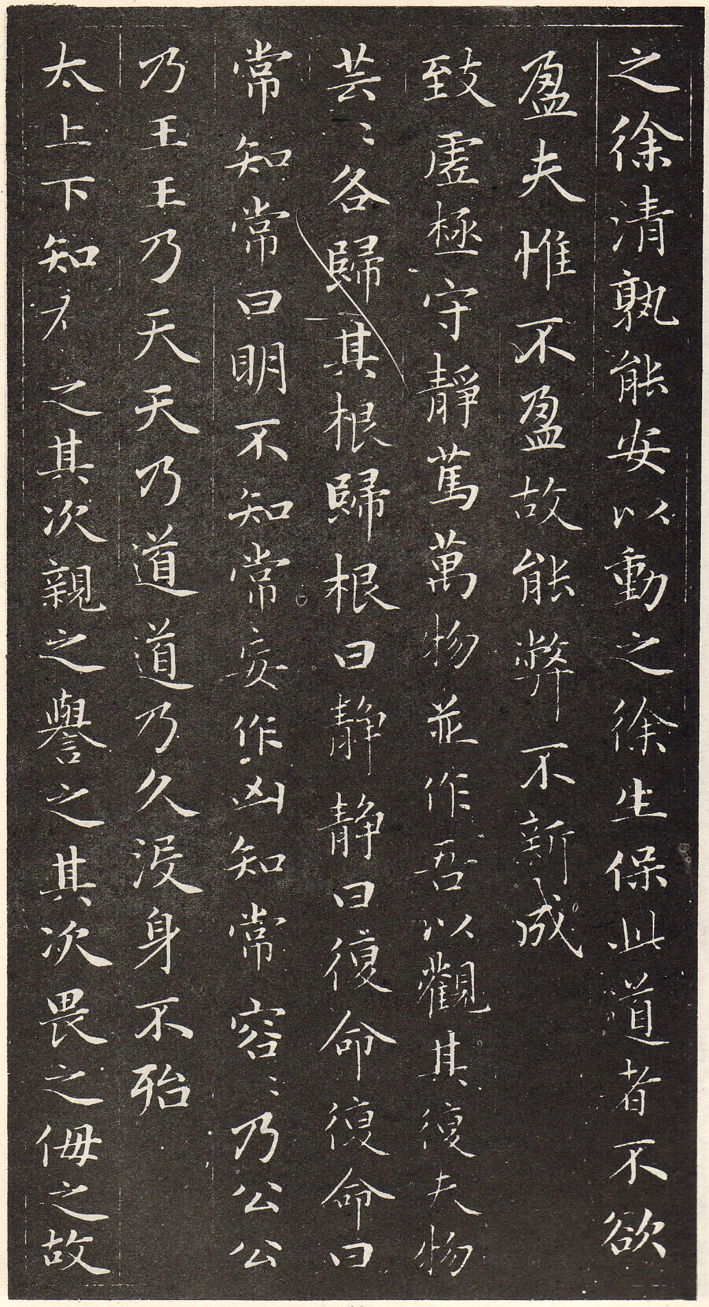 赵孟頫书安素轩石刻