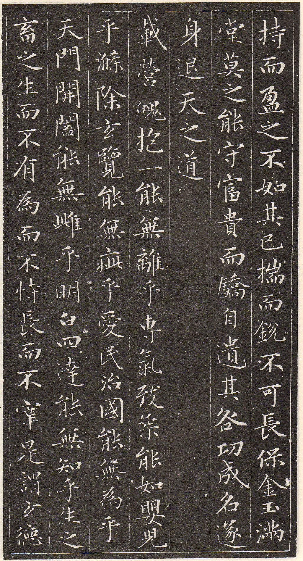 赵孟頫书安素轩石刻