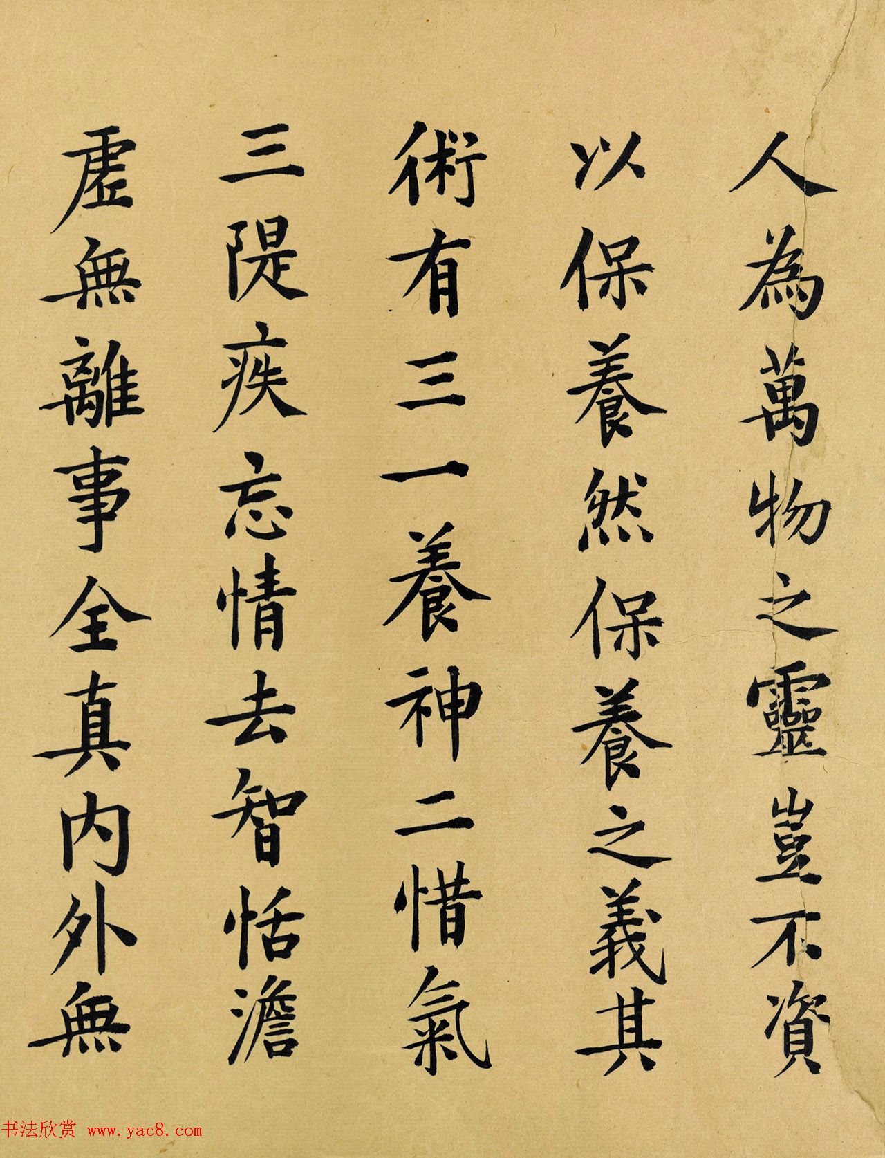 日本玄渊书法《养生训手稿》