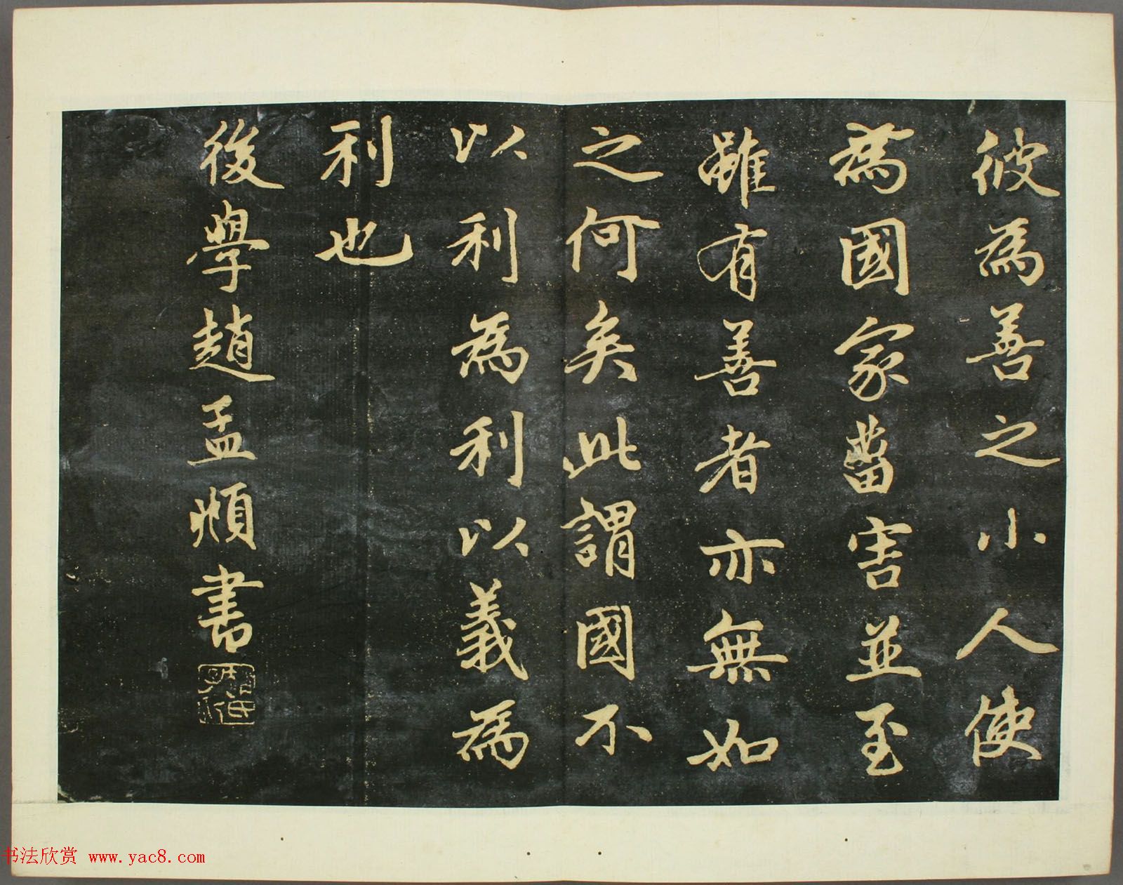 元代赵孟頫行书欣赏《子昂大学》