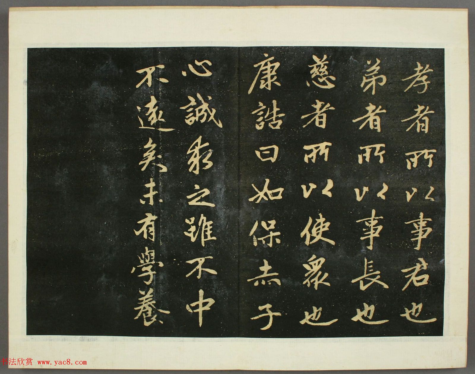 元代赵孟頫行书欣赏《子昂大学》