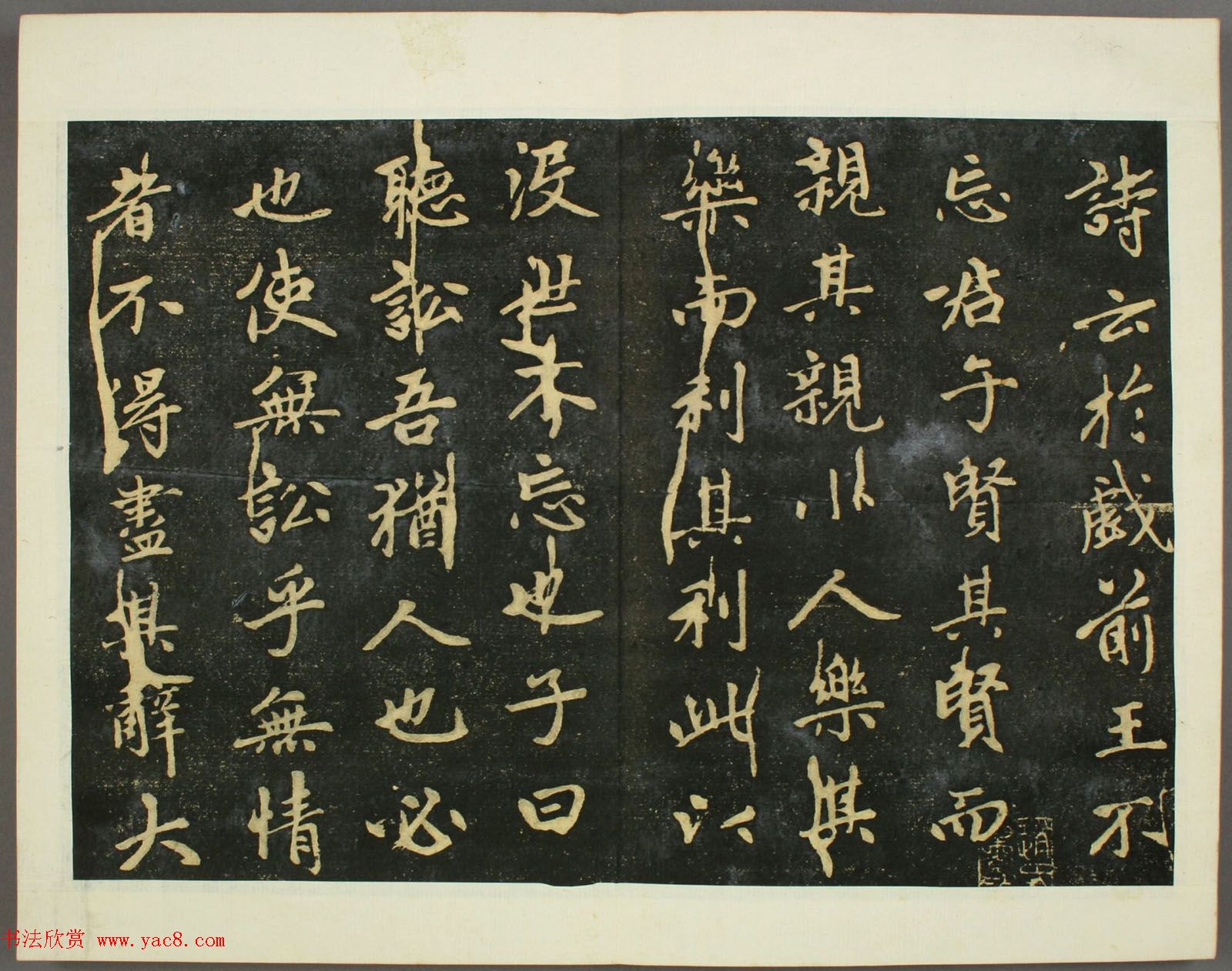 元代赵孟頫行书欣赏《子昂大学》