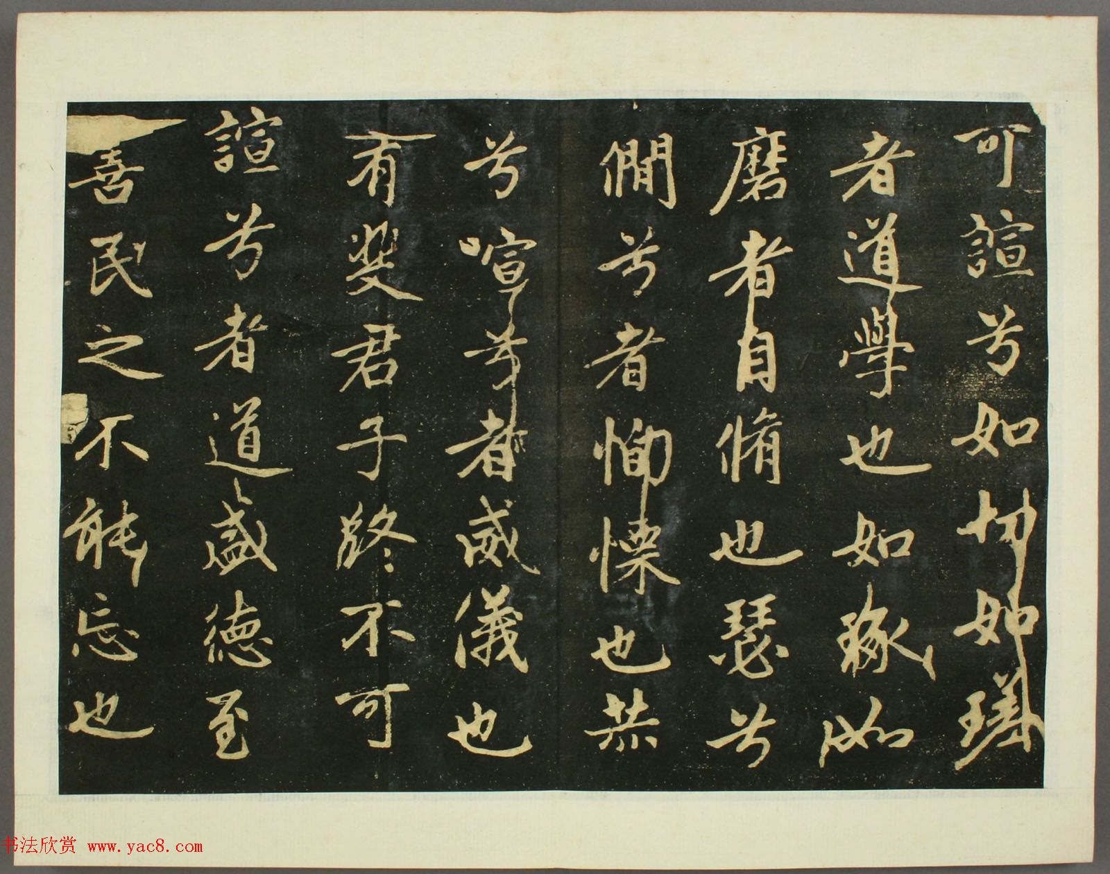 元代赵孟頫行书欣赏《子昂大学》