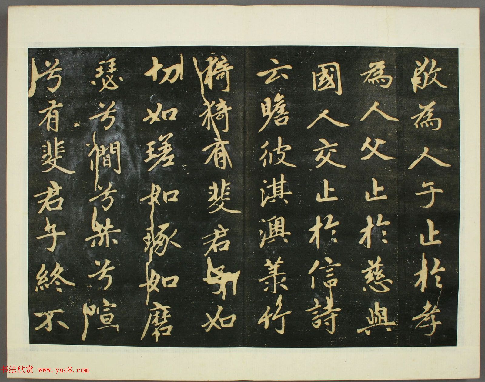 元代赵孟頫行书欣赏《子昂大学》