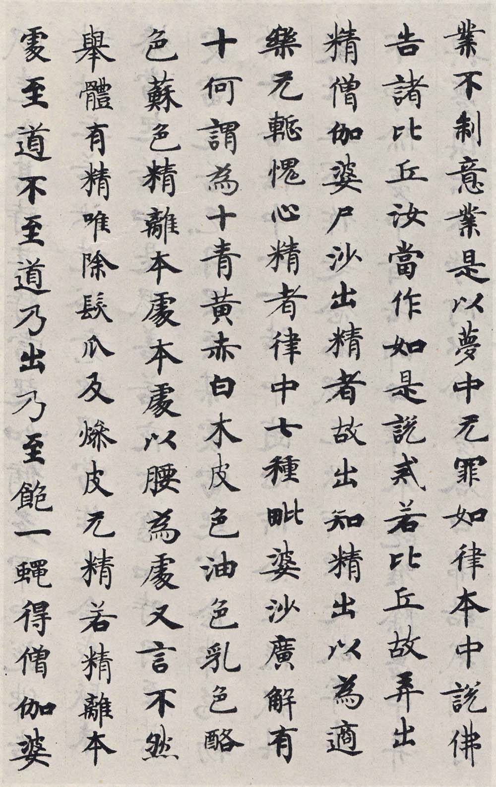 唐代国诠书法经生体《善见律》