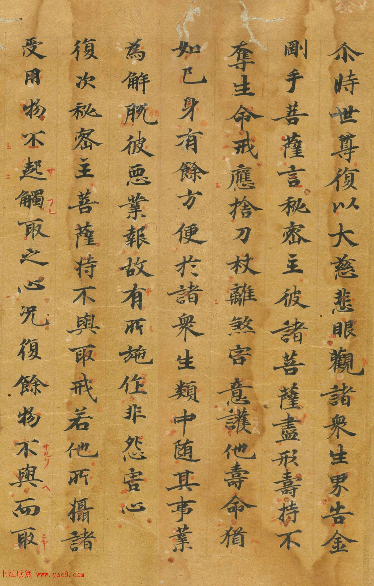 唐代楷书《大毗卢遮那成佛神变加持经》卷六​