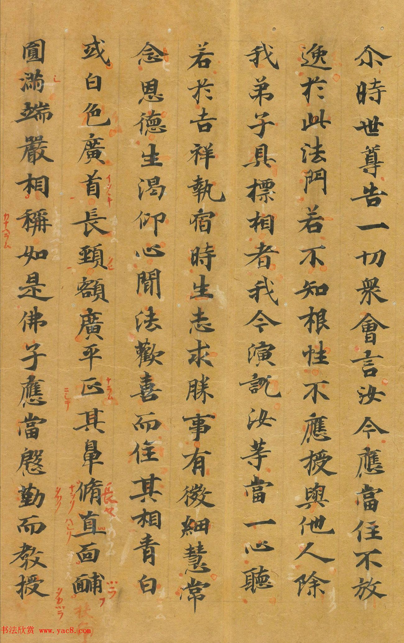 唐代楷书《大毗卢遮那成佛神变加持经》卷六​