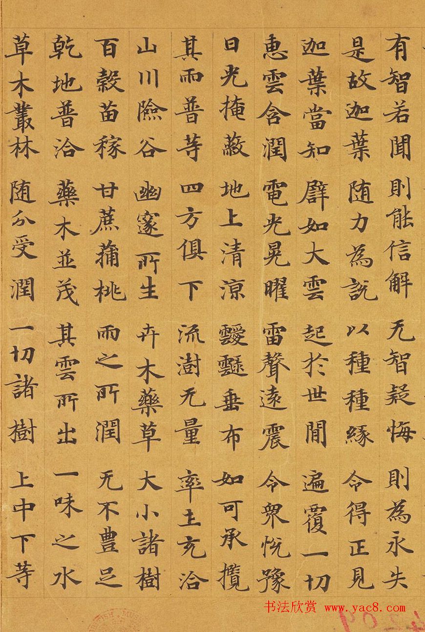 唐代赵文审小楷写经精品《妙法莲花经》