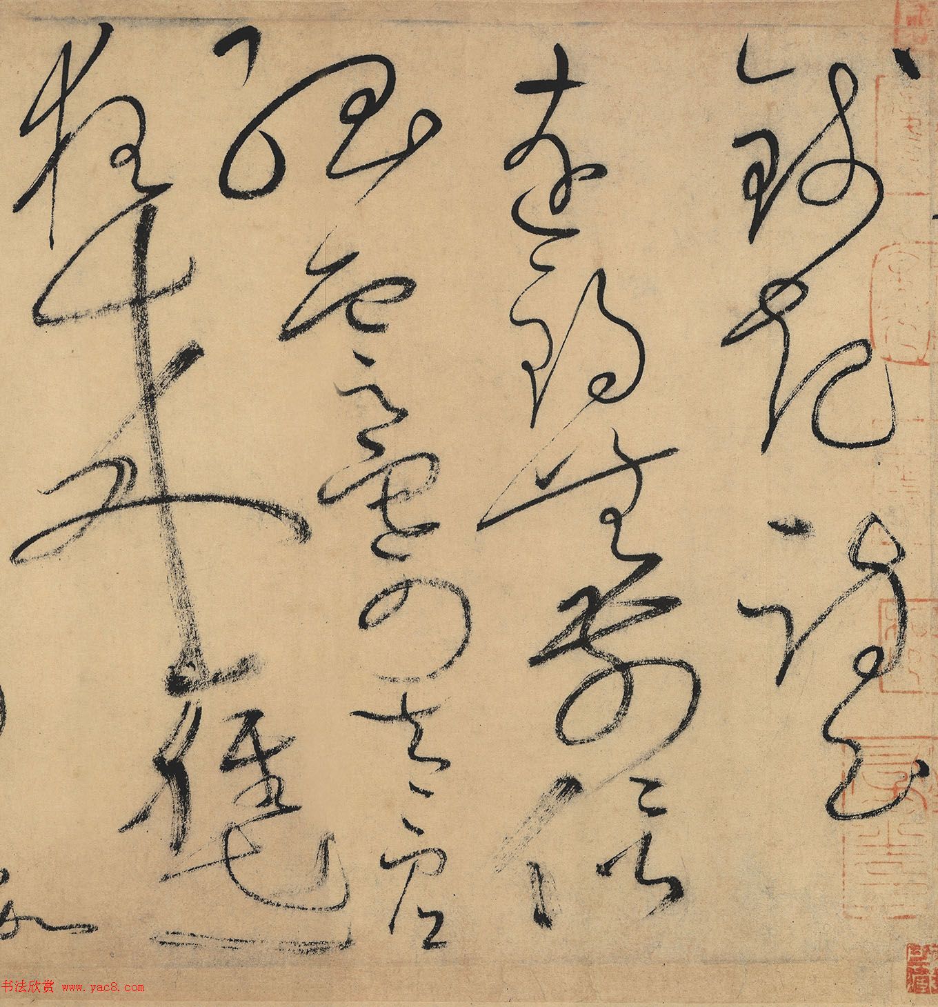 怀素草书欣赏《自叙帖》长卷墨迹全图 怀素草书欣赏《自叙帖》长卷墨迹全图