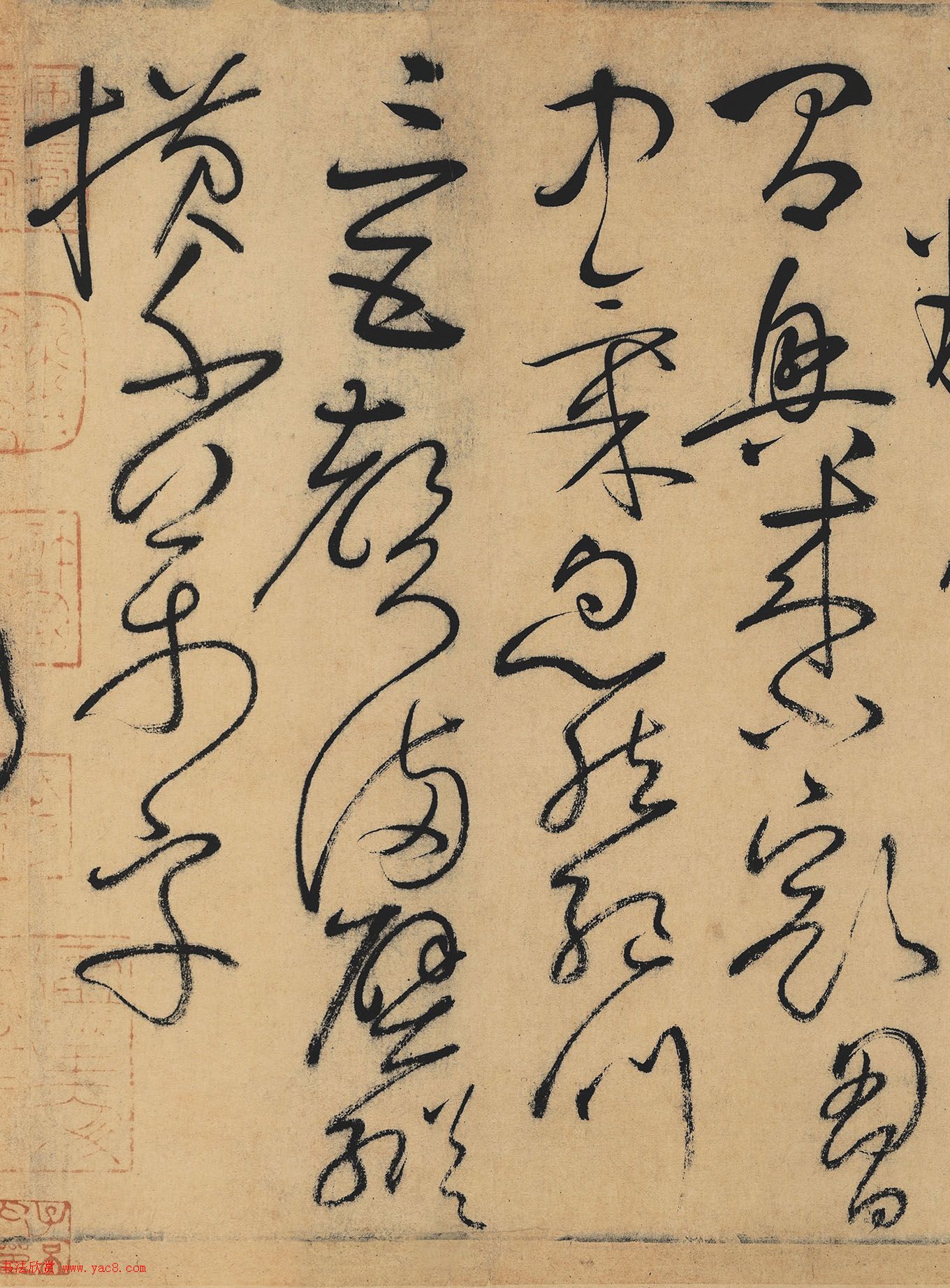 怀素草书欣赏《自叙帖》长卷墨迹全图 怀素草书欣赏《自叙帖》长卷墨迹全图