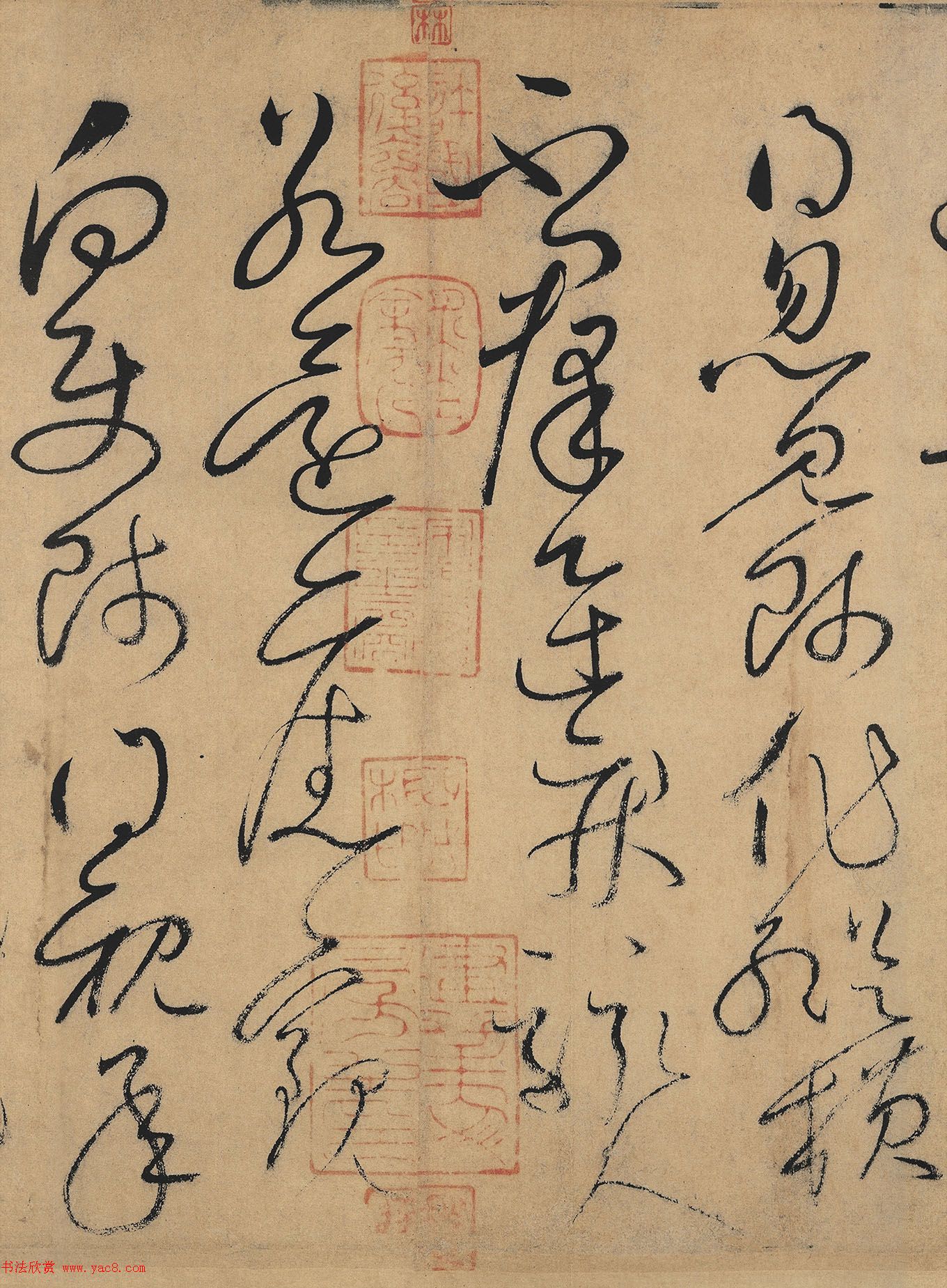 怀素草书欣赏《自叙帖》长卷墨迹全图 怀素草书欣赏《自叙帖》长卷墨迹全图